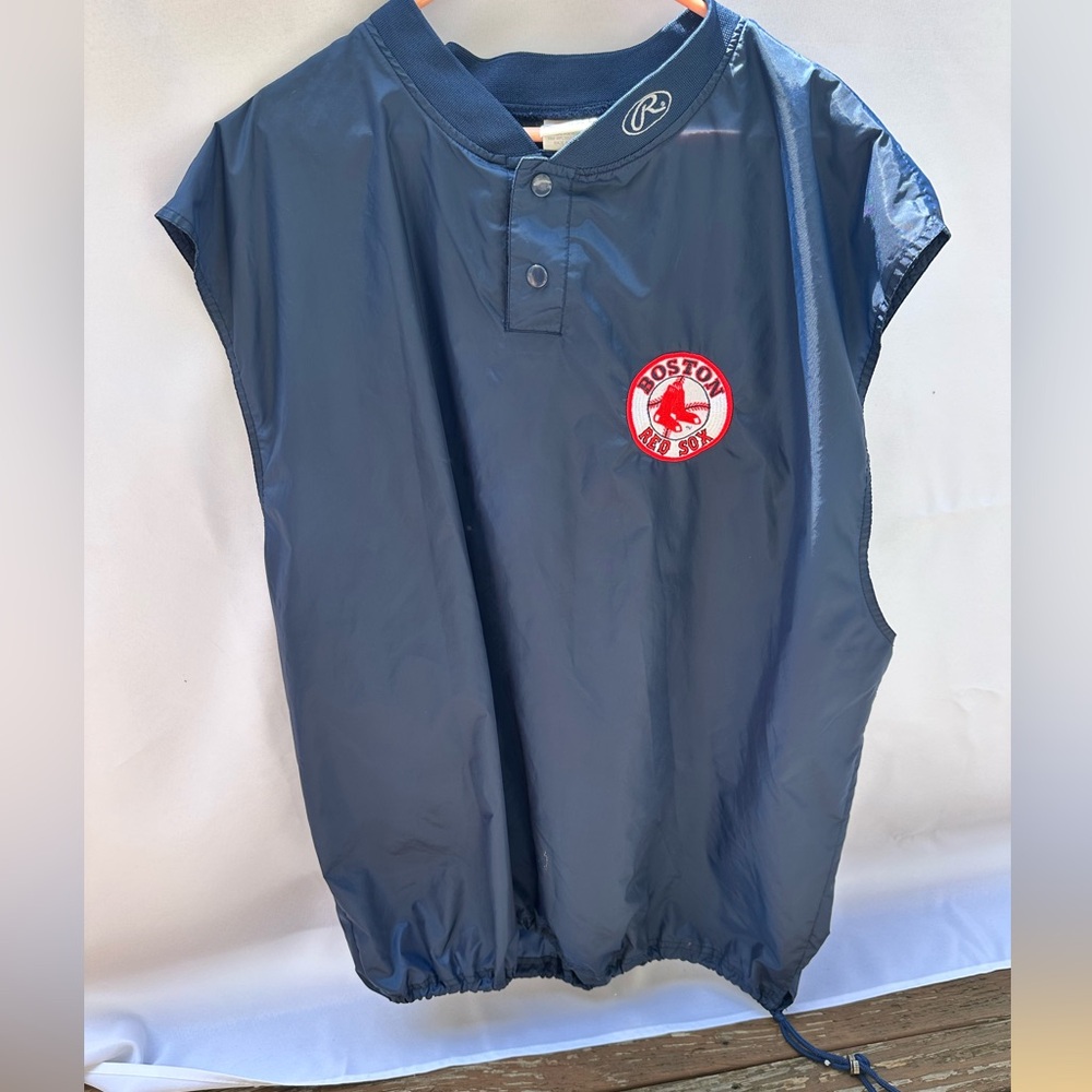 Rawlings Boston Red Sox vest with top snaps and drawstring, Men’s 2XL vintage